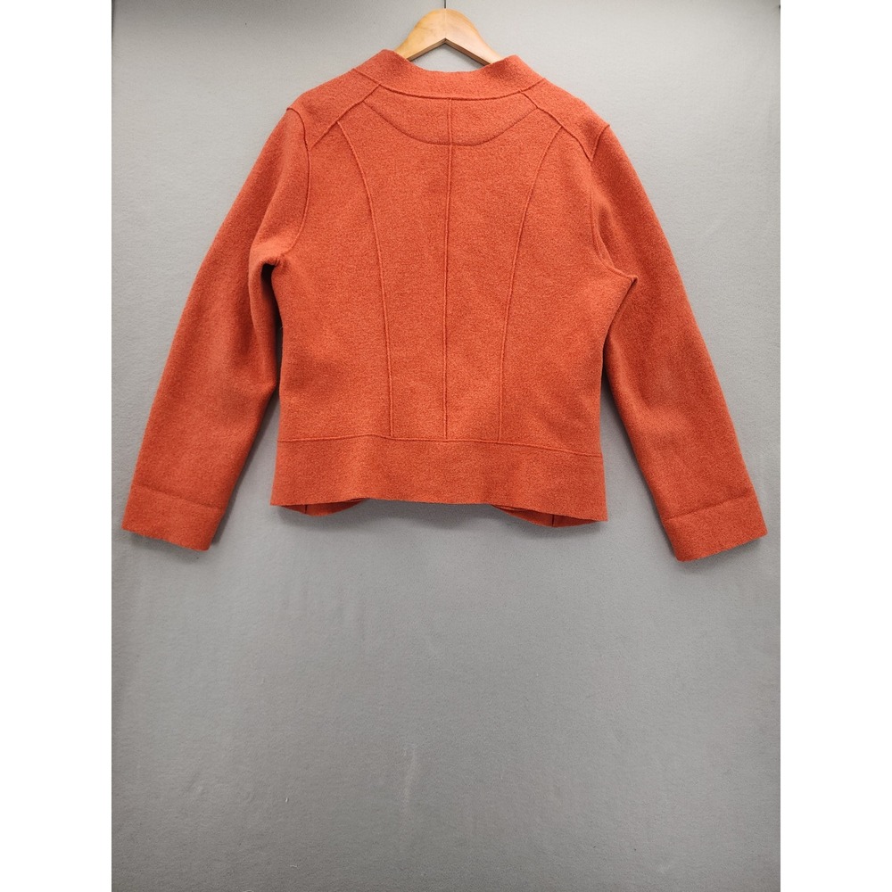 OSKA Boiled Wool Jacket 3 Orange Rust Virgin Wool Moessmer Lagenlook Blazer Coat - Picture 6 of 16